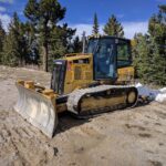 Caterpillar D5K2 crawler dozer with 6-way blade