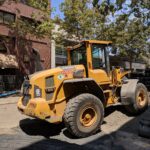 Volvo L90 wheel loader working on a construction job site